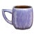 Early 20th Century Attributed Van Briggle Art Pottery Matte Glaze Mug, Blue-Purple For Sale