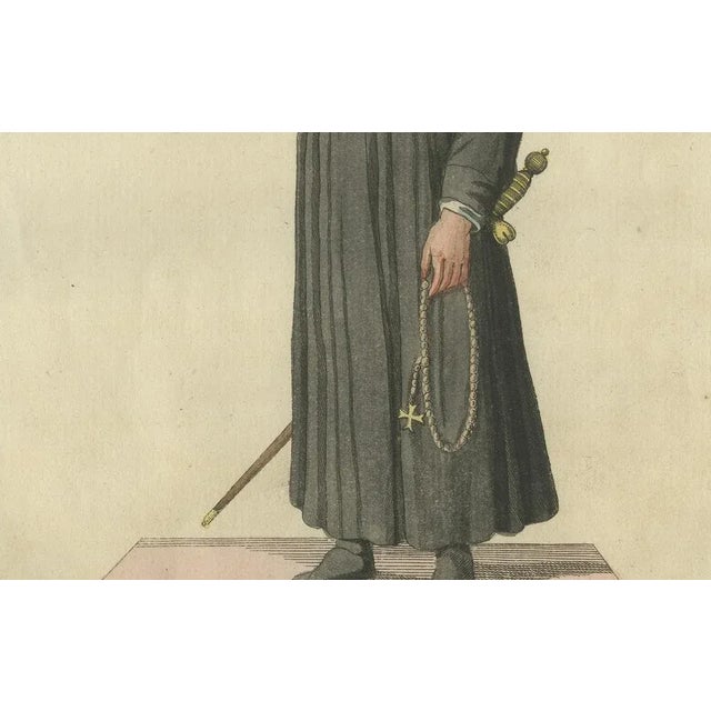 Christian Friedrich Schwan, Raymond Du Puy, First Grand Master of Hospitallers, 1791, Print For Sale - Image 4 of 7