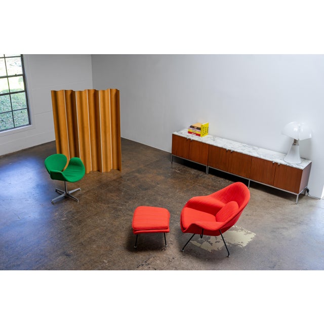 Metal Vintage Sideboards in Indian Rosewood and Carrara Marble by Florence Knoll Bassett for Knoll International, 1960s, Set of 2 For Sale - Image 7 of 18