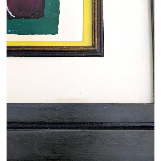 1960s Vintage 1960's After Paul Klee "Landscape With Yellow Birds" Lithograph, Framed For Sale - Image 5 of 6