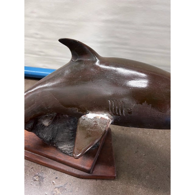 Sculpture Materials 1990s Plaster Shark Sculpture For Sale - Image 7 of 12