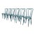 Jacob & Josef Kohn Antique Austrian Teal Lacquered Bentwood Bistro Chairs or Dining Chairs, Set of Six For Sale