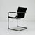 Marcel Breuer Vintage Italian Visitor Chair in Black Leather by Marcel Breuer, 1980s For Sale - Image 4 of 11