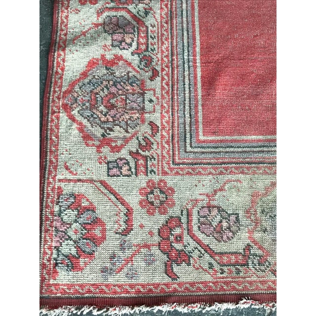 Vintage Turkish Prayer Kilim Rug.