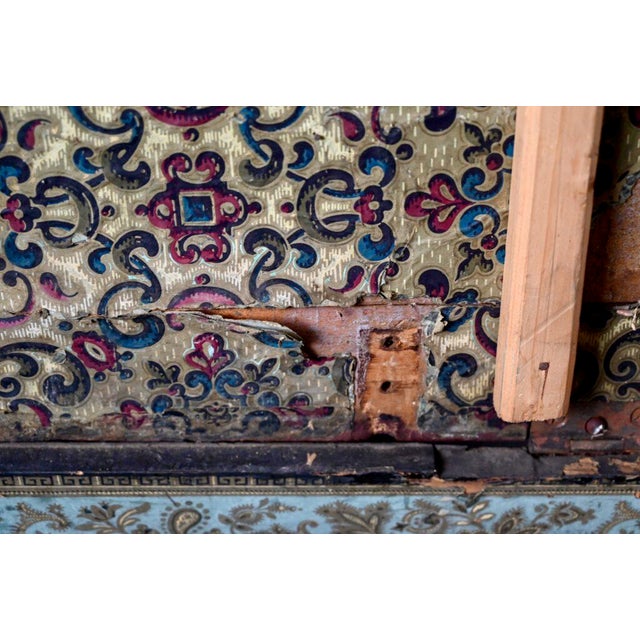 Large Chest in Weathered Wood, 1890s For Sale - Image 6 of 18