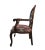 Wood Pair of Vintage Carved Wood & Upholstered Armchairs For Sale - Image 7 of 10
