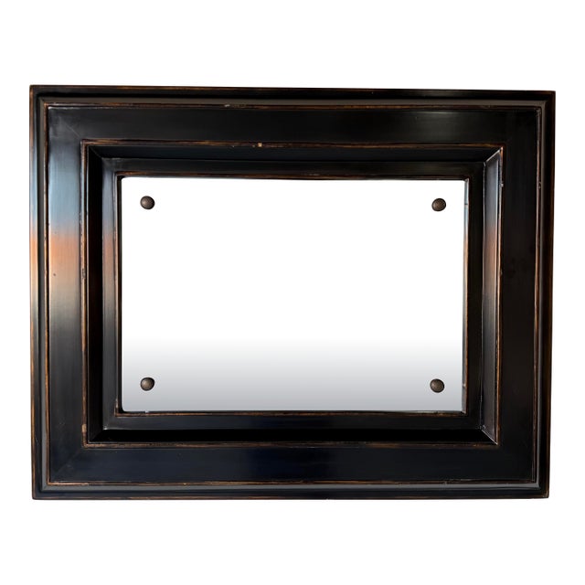 Baker for Milling Road Ebonized Wood Framed Wall Mirror For Sale