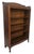 Antique Mission Quarter Sawn Tiger Oak Narrow Open Bookcase With Birdseye Maple Back, c.1900 For Sale - Image 18 of 18