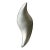 Mid Century Space Age Sculptural Silver Tone Biomorphic Dish For Sale
