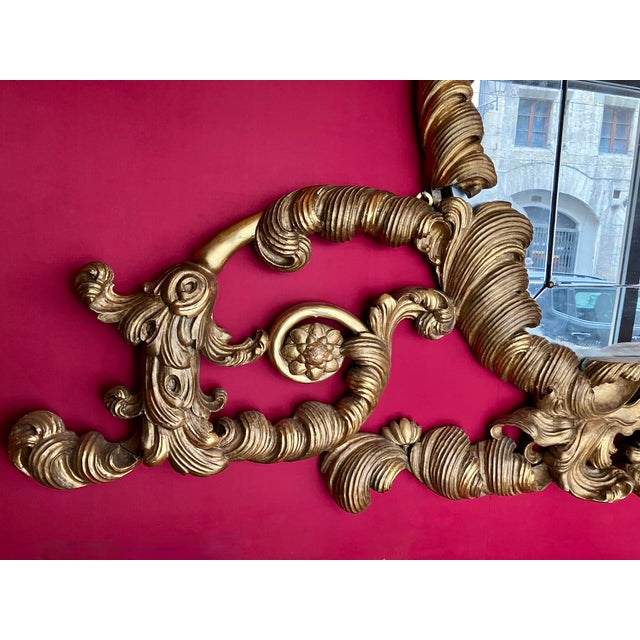 19th Century Florentine Eclectic Gilt Wood Mirror with Cinematic Provenance, 1890s For Sale - Image 10 of 12