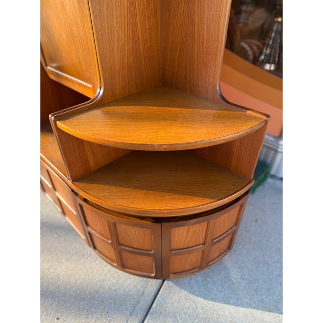 Mid-Century Modern Mid-Century Modern 4pc Teak Modular Wall Unit by Nathan For Sale - Image 3 of 18
