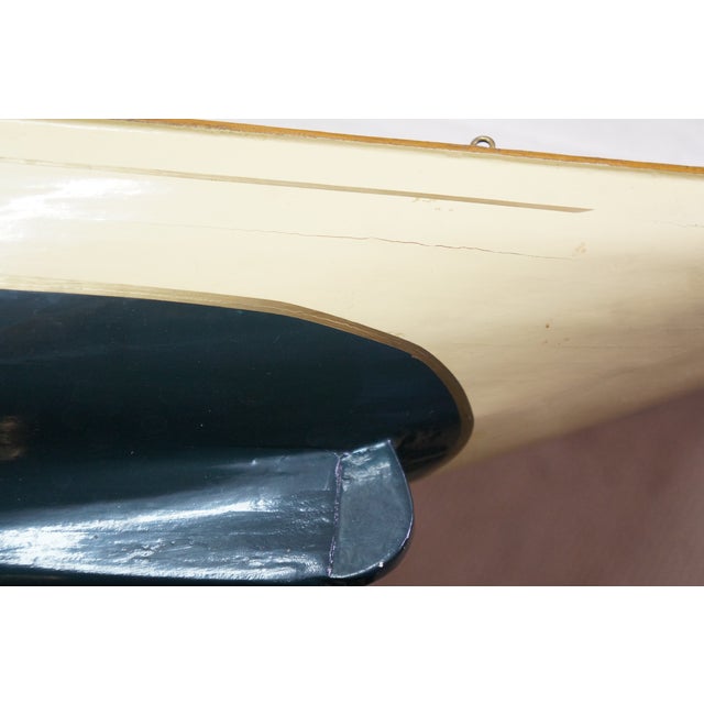 Vintage Nautical Maritime 1920s-1940s Yacht Boat Sailboat Model 36" For Sale - Image 13 of 18