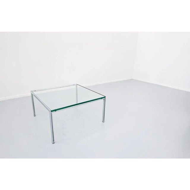 Coffee Table in Chrome and Glass, 1960s For Sale - Image 3 of 11