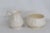 Belleek Pottery Ltd. Belleek Ireland Porcelain Lotus Pattern Creamer and Sugar Bowl Set 4638b For Sale - Image 4 of 14
