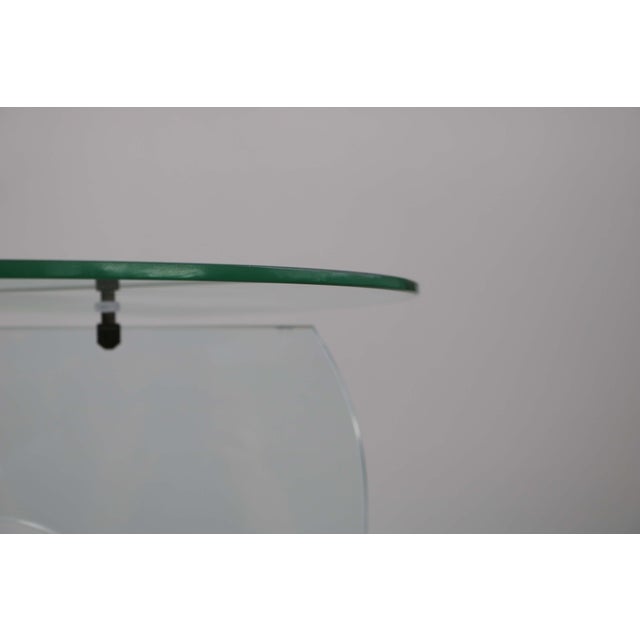 1940s Round Side Table in Crystal Glass, 1940s For Sale - Image 5 of 15