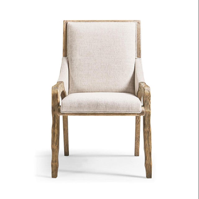 Rustic Rustic Western Upholstered Side Chair For Sale - Image 3 of 8