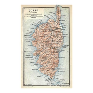 Antique Map of Corsica For Sale