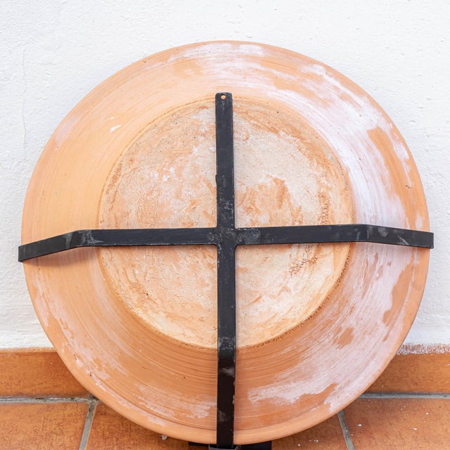 Spanish Revival Hand-Painted Ceramic Lebrillo Wall Bowl with Pomegranate from Fajalauza, Granada, 2010s For Sale - Image 12 of 14