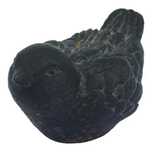 Late 20th Century Cast Iron Chubby Bird Doorstop