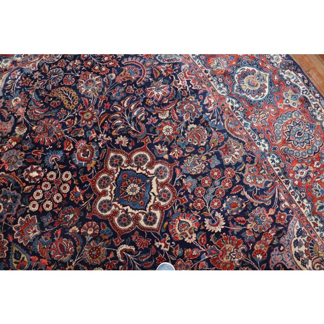 Beautiful Persian Kashan oversize rug from the second quarter of the 20th century. The previous owner must have kept this...
