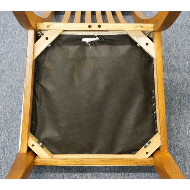 Universal Furniture Solid Oak Mission Shaker Style Dining Side Chair For Sale - Image 9 of 11