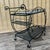 Metal Mid Century Wrought Iron Marble Top Patio Serving Cart in the Salterini Style. Circa 1960s For Sale - Image 7 of 17