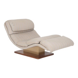 Vintage Wave Chaise Lounge For Sale