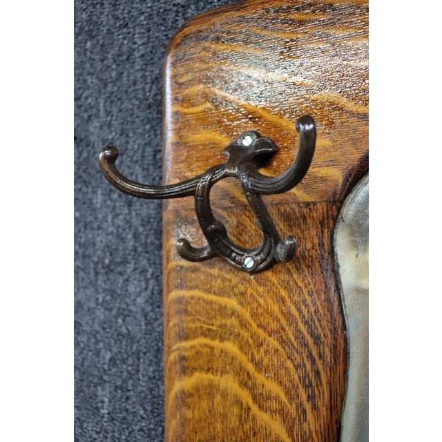 Victorian Quarter Sawn Victorian Mirror For Sale - Image 3 of 6