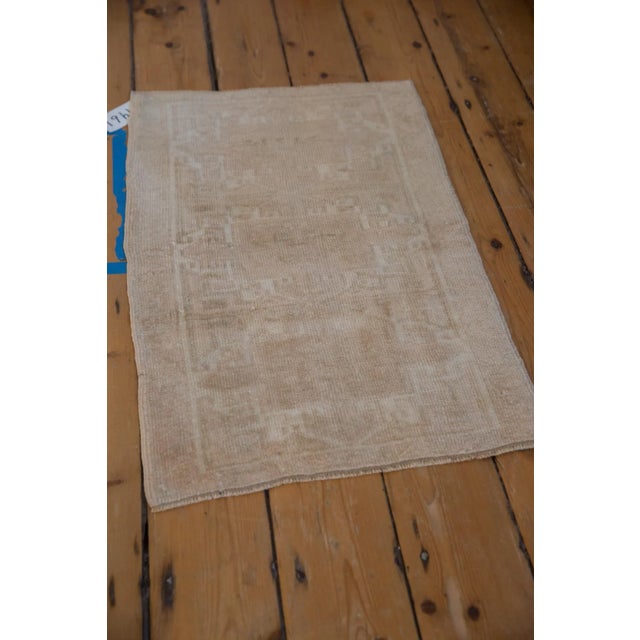 Vintage Distressed Oushak Rug Mat - 1'8" X 2'7" For Sale In New York - Image 6 of 7