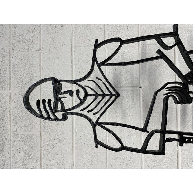 Wrought Iron Knight, 1960s For Sale - Image 4 of 10