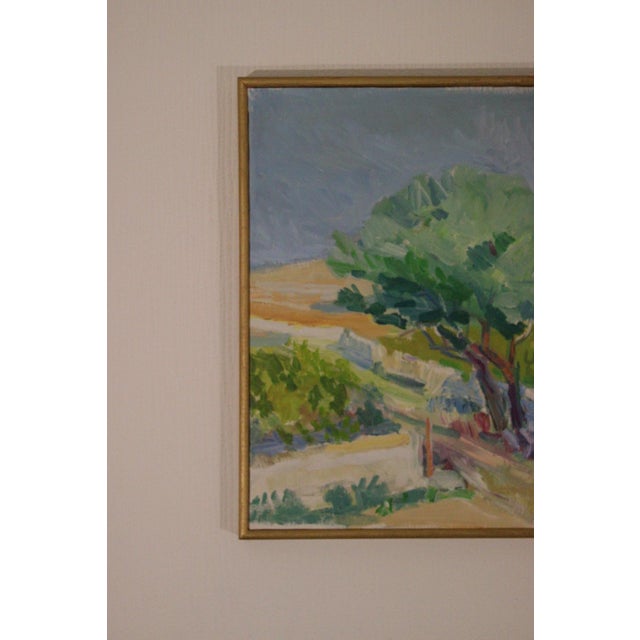 R. Olsson, View, 1982, Oil on Canvas, Framed For Sale - Image 11 of 14