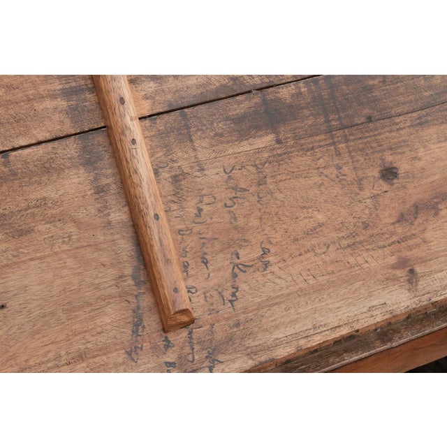 Large Antique Teak Stickbox Chest Coffee Table For Sale - Image 11 of 16