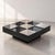 Modern Italian Square Black Lacquer and Steel Coffee Table, 1970s For Sale - Image 3 of 8