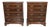 Burr Walnut Chests of Drawers, 1920, Set of 2 For Sale