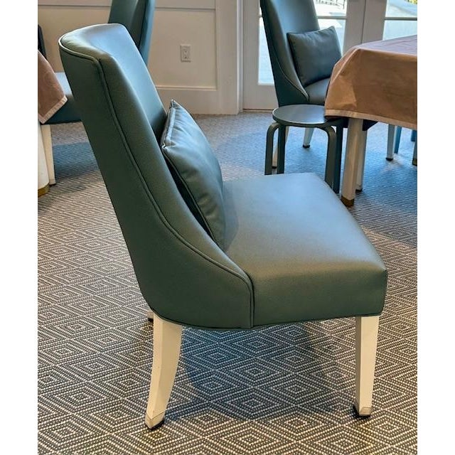 2020s Tuxedo Upholstered Dining Chairs For Sale - Image 5 of 6