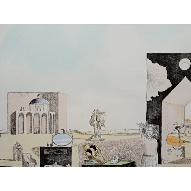 Salvador Dali, paranoid town, unconted lithography, from the Dali foundation closed in 1999. Width: 76cm Height: 55cm This...