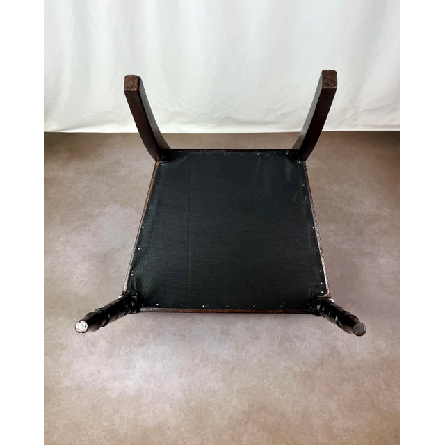 Restored 1820s Regency Mahogany Tablet-Back Side Chair in William Morris Floral For Sale - Image 10 of 12