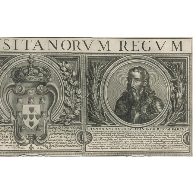 Paper Kings of Portugal Table, 1700s, Set of 5 For Sale - Image 7 of 10