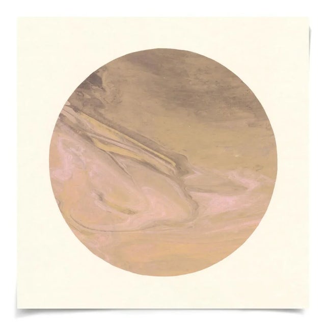 Contemporary Planetary Series, Small: Purple 2, Unframed Artwork For Sale - Image 3 of 3