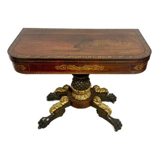 Antique Flip-Top Games Table For Sale