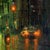 Milan Street (large version) by Christopher Clark | Oil and acrylic on wood panel city street scene For Sale - Image 4 of 5