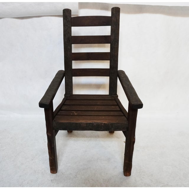 Reed Bros Barkwood Ladder Back Chair The Barkwood Collection is rustic and tactile, with a hand-hewn quality, perfect for...