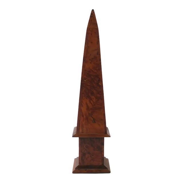 Burl Wood Obelisk For Sale