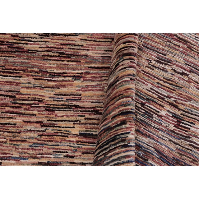Textile Bohemian Gabbeh Beige/Blue Wool Rug - 4'3'' X 5'3'' For Sale - Image 7 of 10