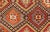 Mid 20th Century Colorful Vintage Turkish Embroidered Flat-Weave Kilim Rug With All-Over Diamond Design For Sale - Image 9 of 13