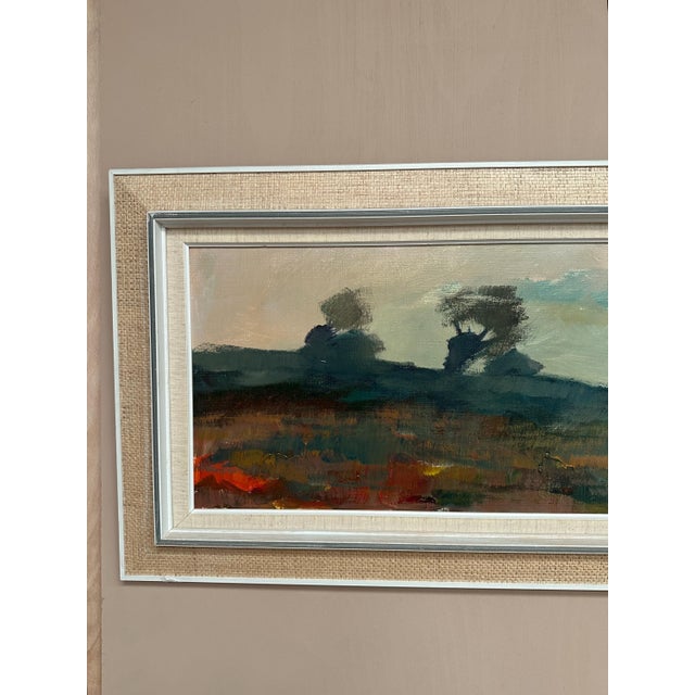 Lennart Hall, Abstract Landscape, 1960s, Oil Painting on Canvas, Framed For Sale - Image 16 of 18