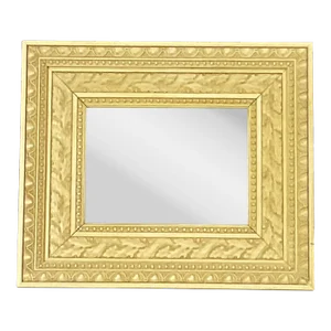 1980s Arts & Crafts Boho Chic Acorn and Oak Leaves Beveled Mirror.