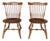 Ethan Allen Heirloom Nutmeg Fan Back Windsor Side Chair - A Pair 10-6102 For Sale
