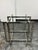 Contemporary Glass Dining Table + Eight White Leatherette Dining Chairs, Set of Nine For Sale - Image 12 of 12