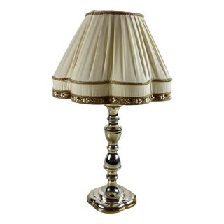 Silver Table Lamp, Italy, 1980s For Sale